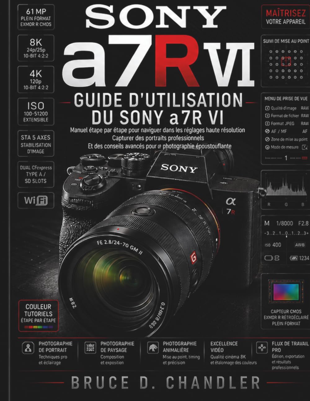 Guide d'utilisation du Sony a7R VI: Le guide étape par étape pour maîtriser les réglages haute résolution, réaliser des portraits professionnels et ... avancés pour des photos exceptionnelles.