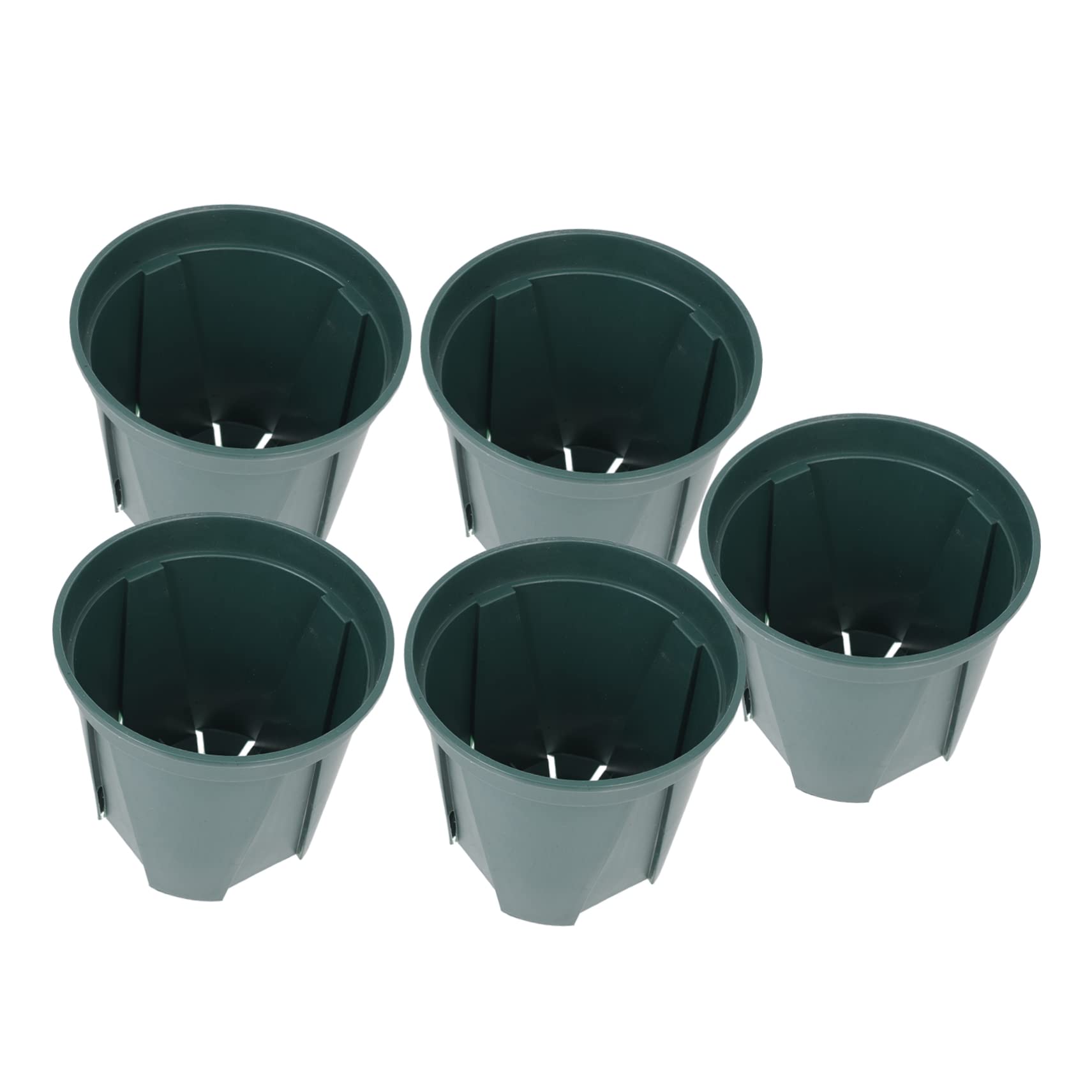 Toddmomy 5pièces Pot De Fleurs Rond Ventilation pour Contrôle Racine Contenant De Plantation pour Pépinière Pot pour Plante pour Jardin