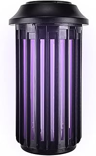 HDZWW Solar Mosquito Killer Lamp, Outdoor Waterproof Mosquito Killer, LED Electric Fly Trap, Electric Shock Mosquito Killer, Fly Traps Patio Insects Killer,Trap Killer