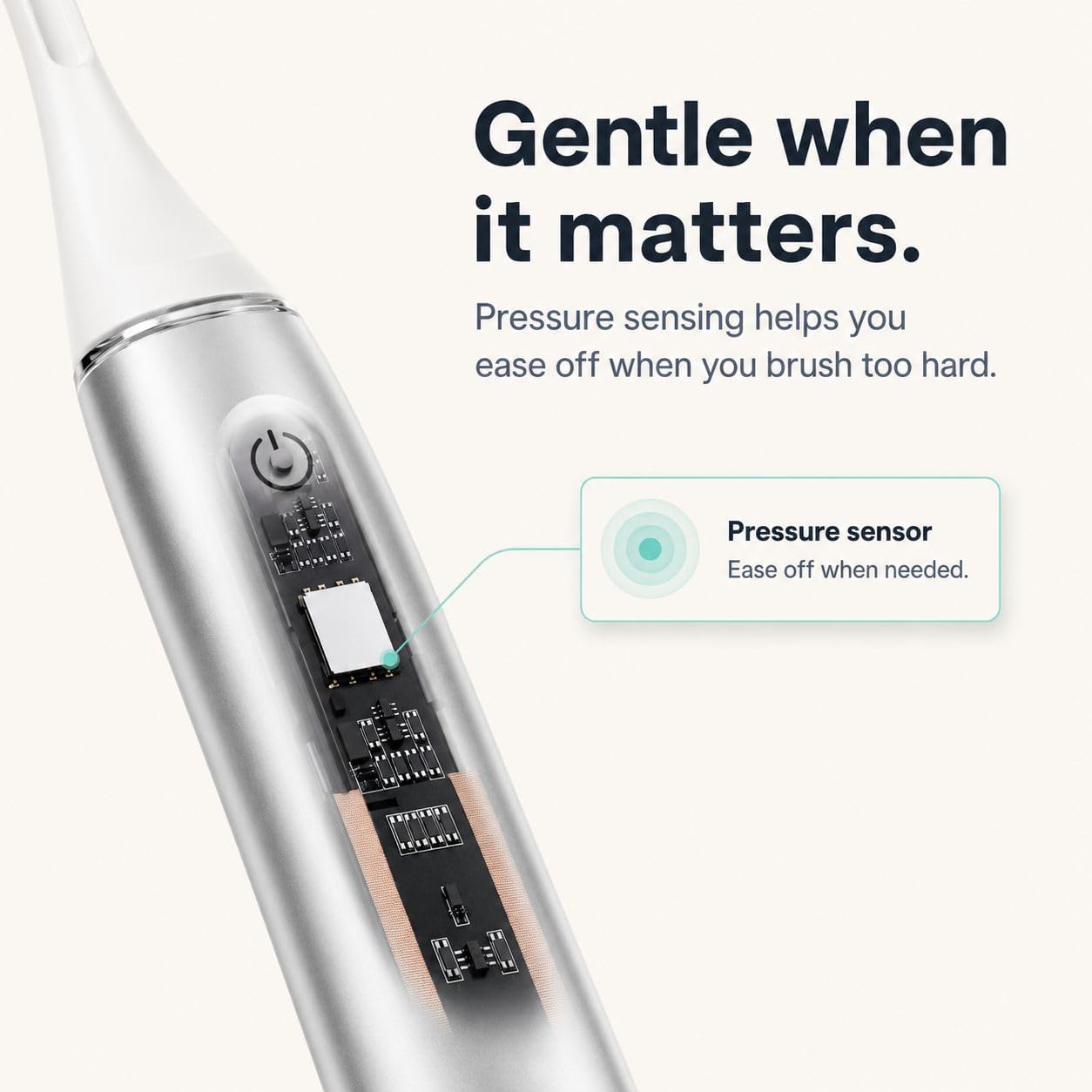 AeroBrush Pro Electric Toothbrush – Slim Portable Sonic Toothbrush with Dupont Bristles, 3 Modes, USB-C Rechargeable, Travel Case & Replacement Heads (Golden Rose)