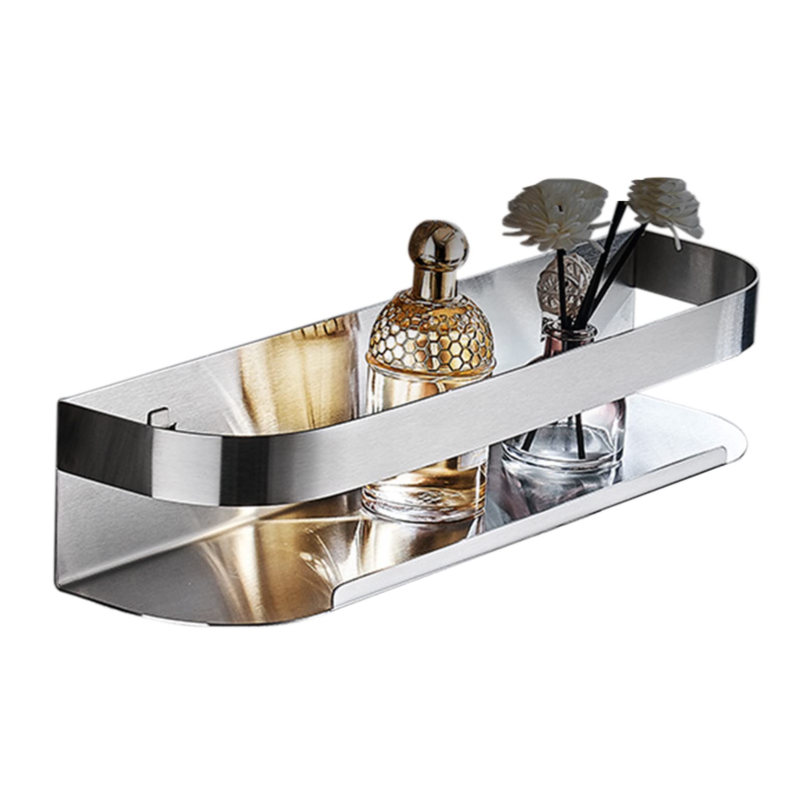 Estante de baño organizador de ducha adhesivo de acero inoxidable 40cm