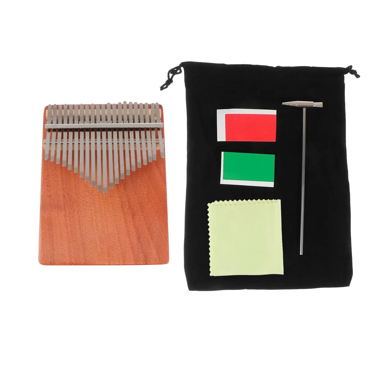 Kalimba 21tonowy Przenośny Instrument Palcowy Kalimba W Kolorze Drewna Odpowiedni Dla Początkujących