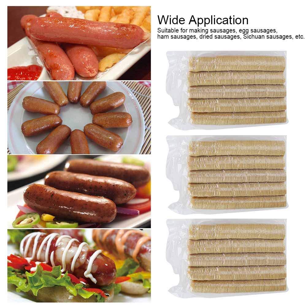 Tripas para Salchichas de Colágeno 15PCS 15m 30mm Accesorios Cocina