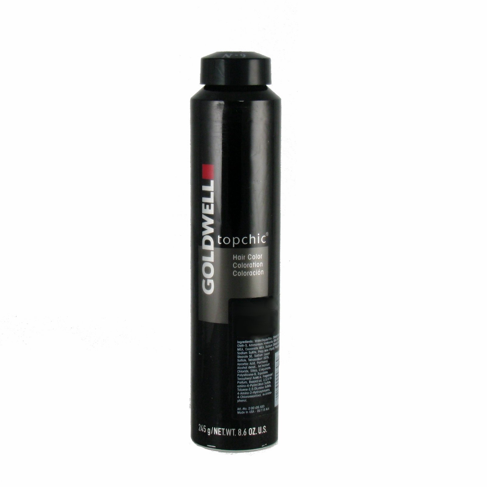 Goldwell TOPCHIC Haarfarbe 2/N Schwarz – 60 Ml, Mit Glanz & Grauabdeckung