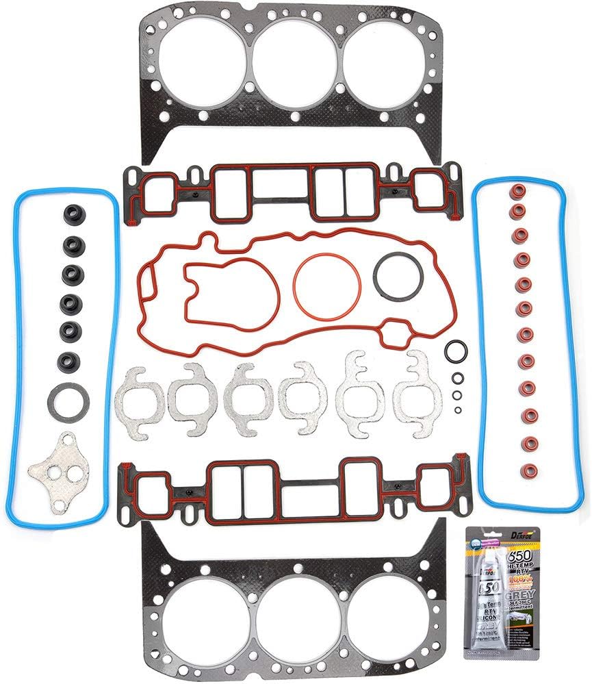 ECCPP Engine Cylinder Head Gasket Set Fits for Chevrolet Astro 4.3L,for GMC C1500 4.3L,for Isuzu Hombre 4.3L,for Oldsmobile Bravada 4.3L HS9354PT-6,HS8-10306