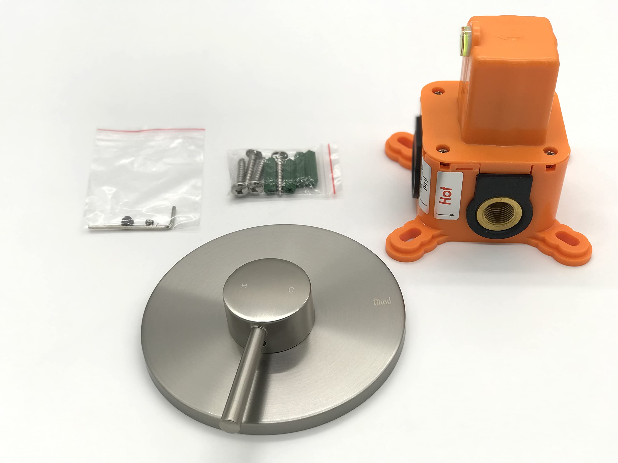 Olind Shower Parts Bathroom Fixtures Shower Accessories Set Bathroom Shower Organizer Washroom Fixtures Set Bathroom Installation Kit Shower Parts Kit (SVER-2105 BN-shower parts) (BRUSHED NICKEL)