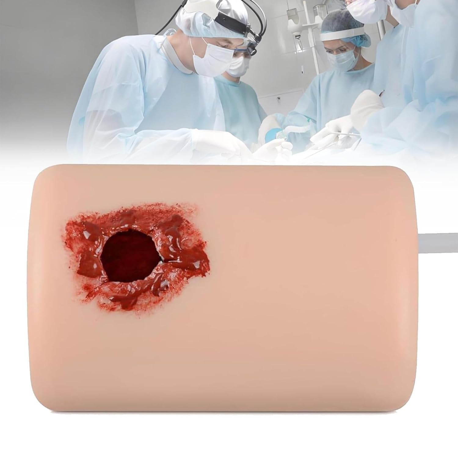 Stop The Bleed Training Kit, Wound Packing & Tourniquet Trainer with Simulated Bleeding Model, for Hemorrhage Control Practice in Medical, First Aid & Trauma Classes