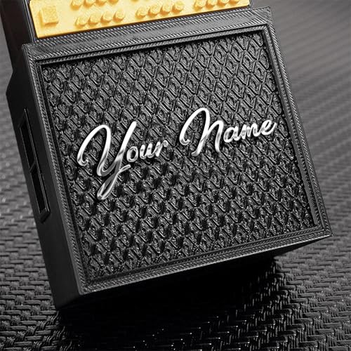 DIZZY Custom Name on 3D Printed Retro Guitar Amp Model Guitar Picks Holder - Premium Plectrum Holder for Musicians and Guitar Players, Music Lover, for Birthday Anniversary