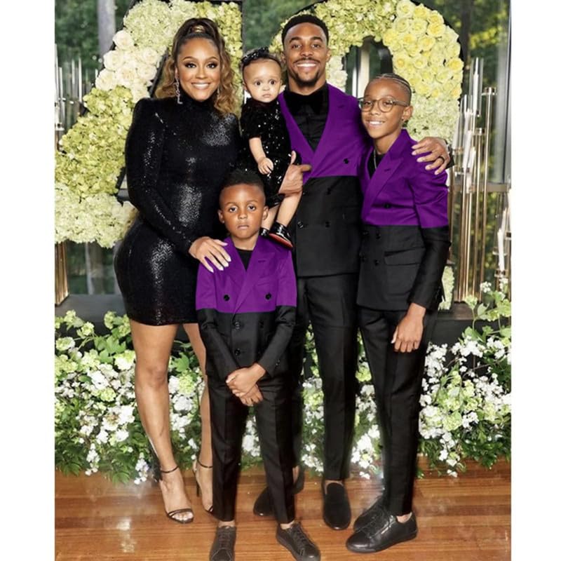 2024 Double Breasted 2 Piece Tuxedo for Boys Suit Wedding Ring Bearer Outfit Kids Suit Set JTZ0182