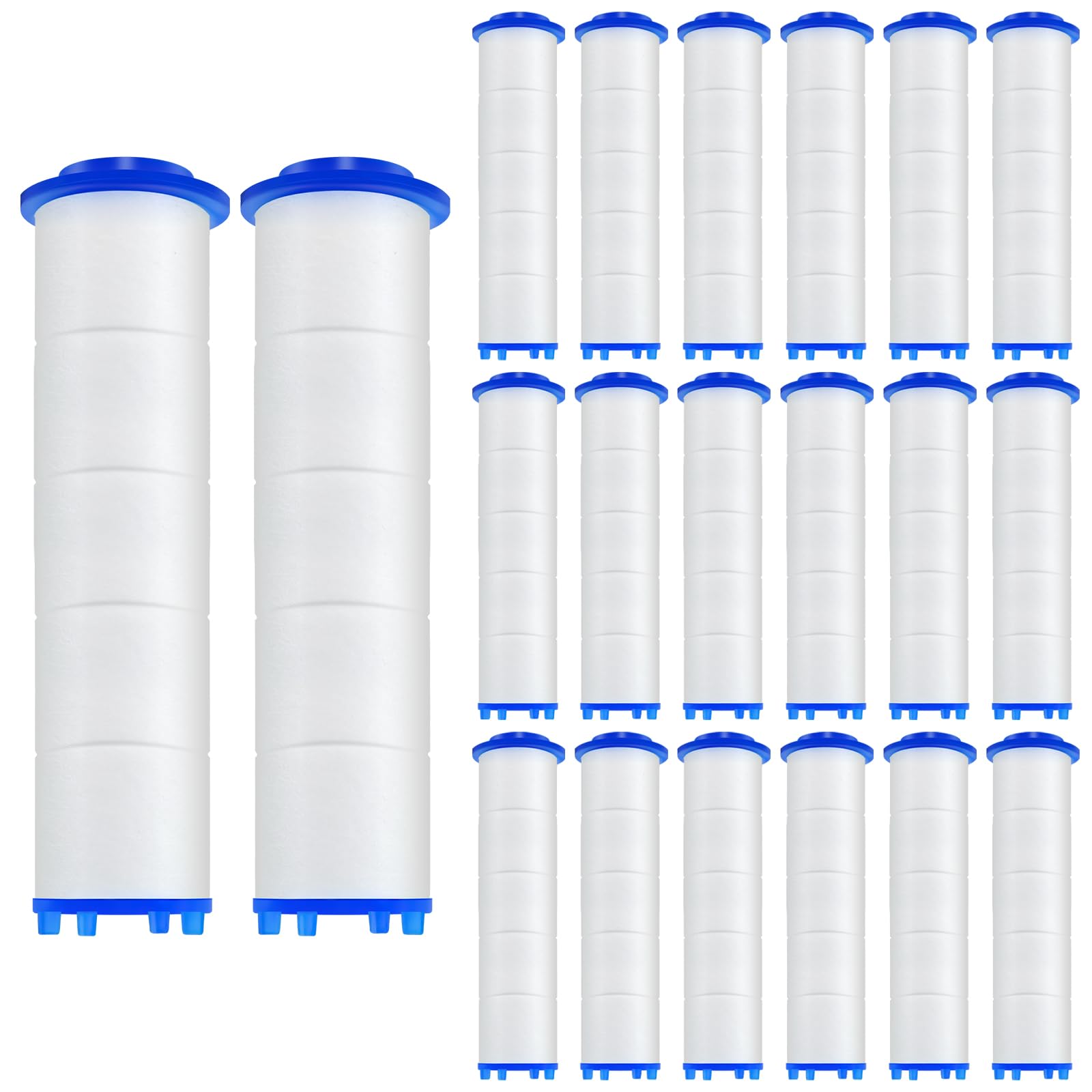 20 Pack Shower Filters Shower Head Filter PP Cotton Filter Element Handheld Filter Replacement Filter Tool (6.6cm)