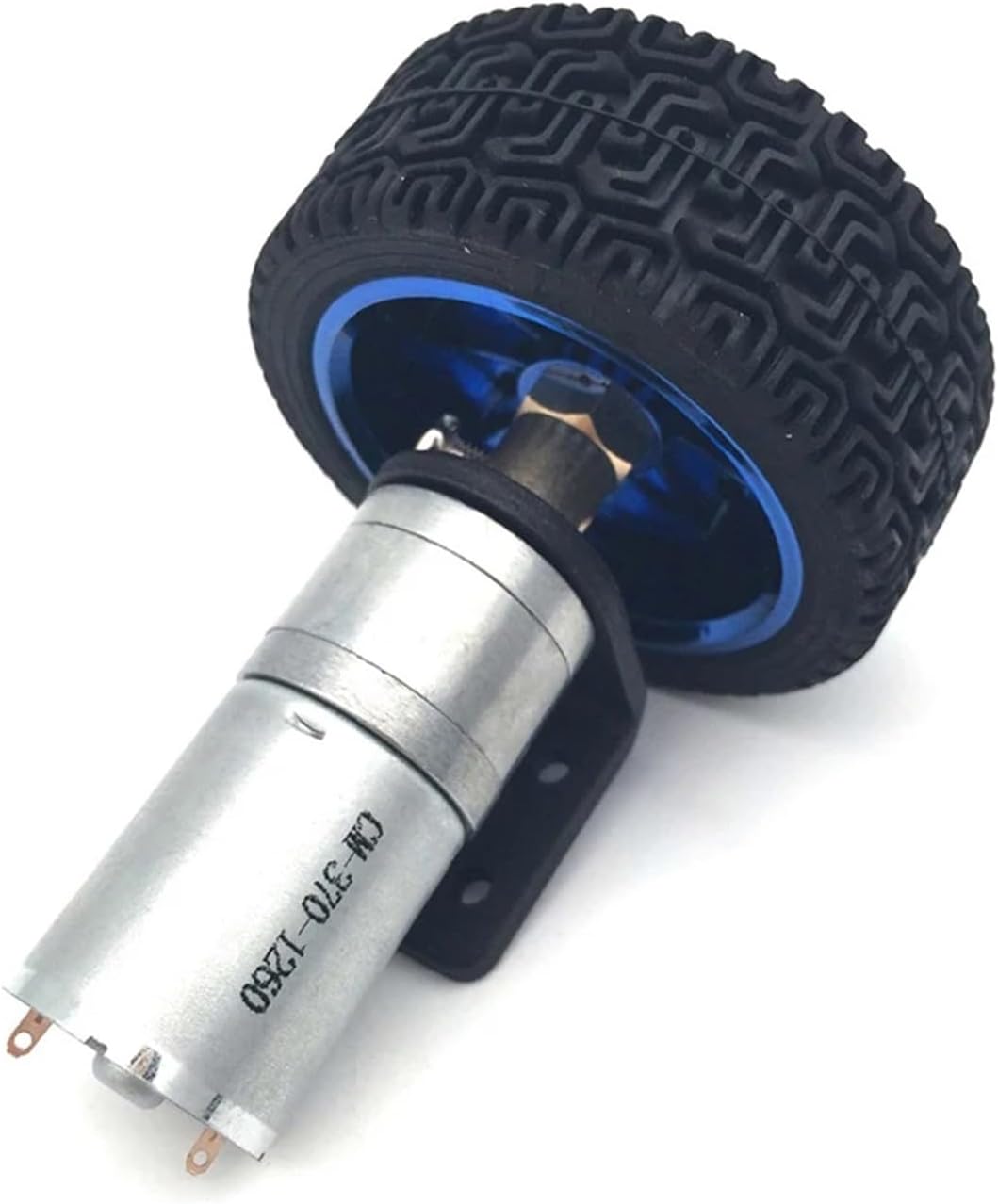 Smart car Accessories JGA25-370 Geared Motor 65mm tire Bracket Coupling DC6V 12V 24V Robot Balance car Chassis Motor(1360RPM_12V)