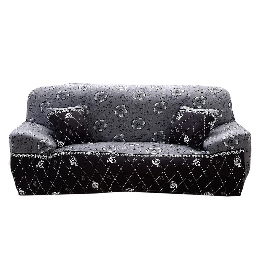 Twisaxc Durable Sofa Slipcovers With Elasticity Easily Cover Whole Sofa Easy To Clean Protector Cover 1 2 3 Seater Settee Loveseat Armchair Slipcovers For 3 Seater