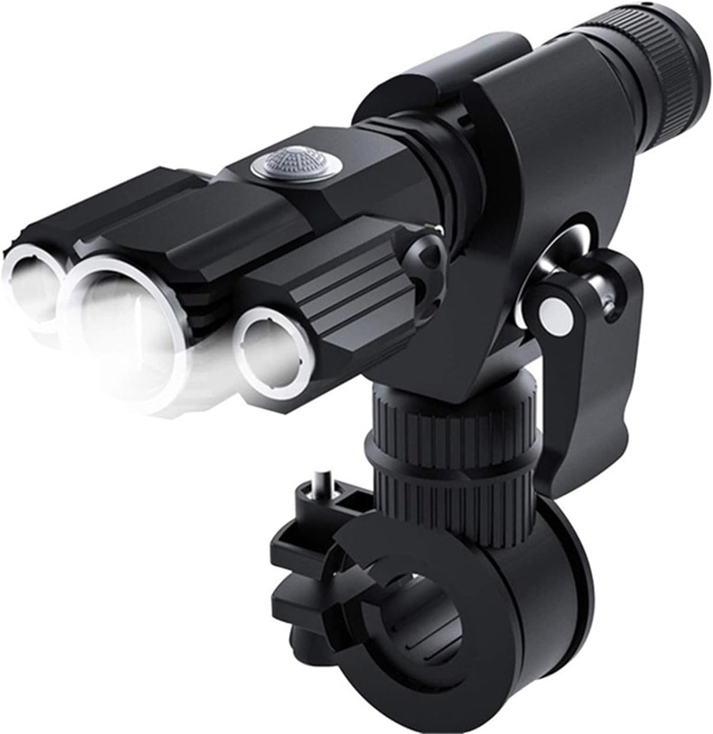 Lampe de poche pour vélo avec 3 lumières LED réglables, lampe avant et arrière étanche, lumière d'avertissement de sécurité pour vélo