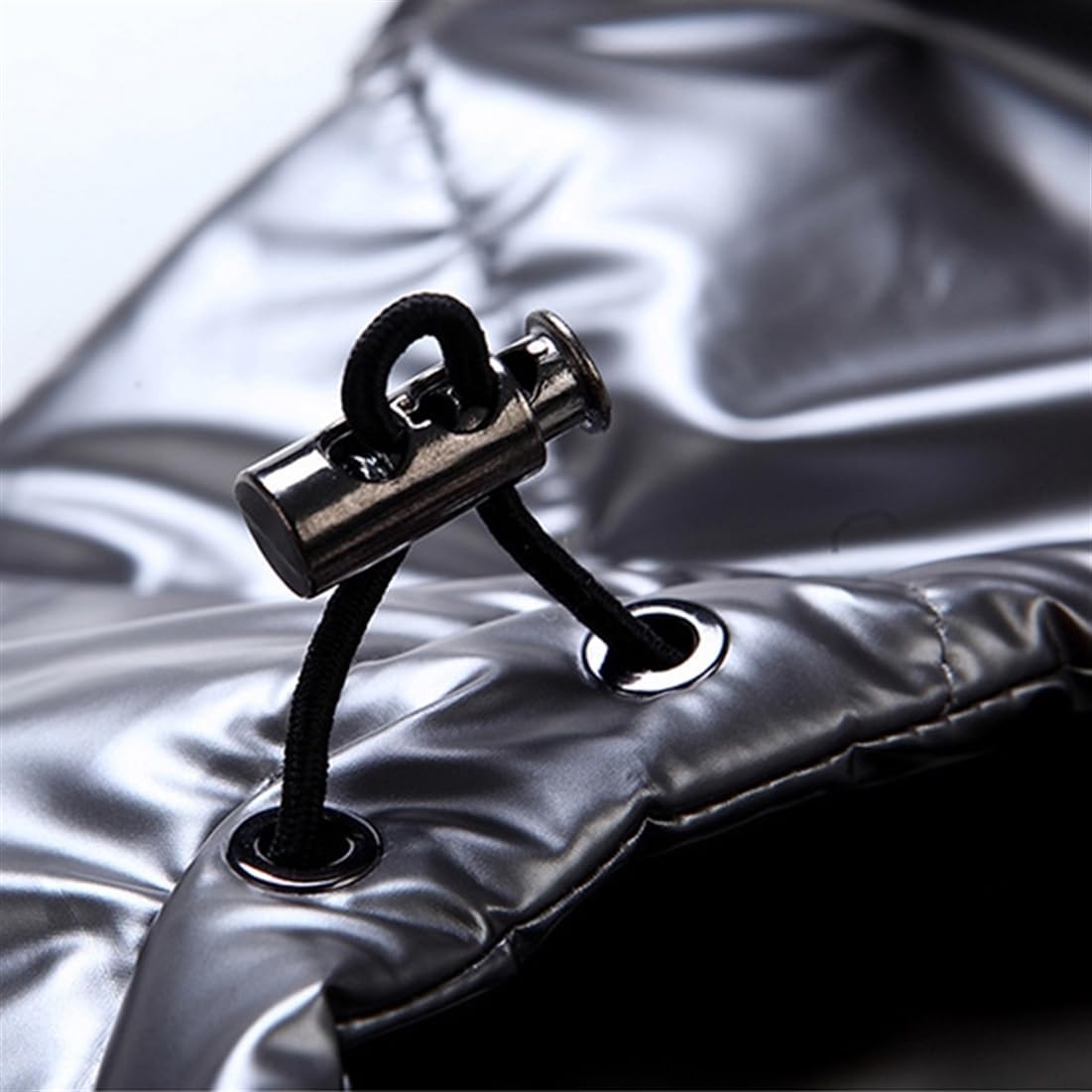 Men's Outdoor Winter Vest Warm Stand Collar Puffer Sleeveless Jacket Outerwear Padded Hooded Down Vest - Image 3