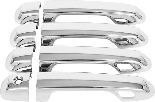 Miniatura 5 de ECCPP Fundas exteriores para manijas de puerta 2010-2022 para Toyota 4Runner de repuesto, 4 unidades, color plateado, exterior del lado del