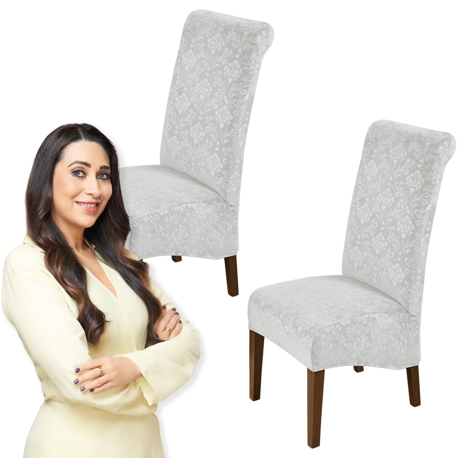 Velvet Dining Chair Covers - Set of 6 -22