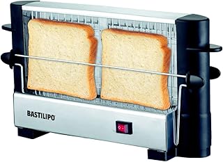 bastilipo tm-750 – Grille-pain droit, double Zone de grillage, interrupteur lumineux, 750 W, couleur noir