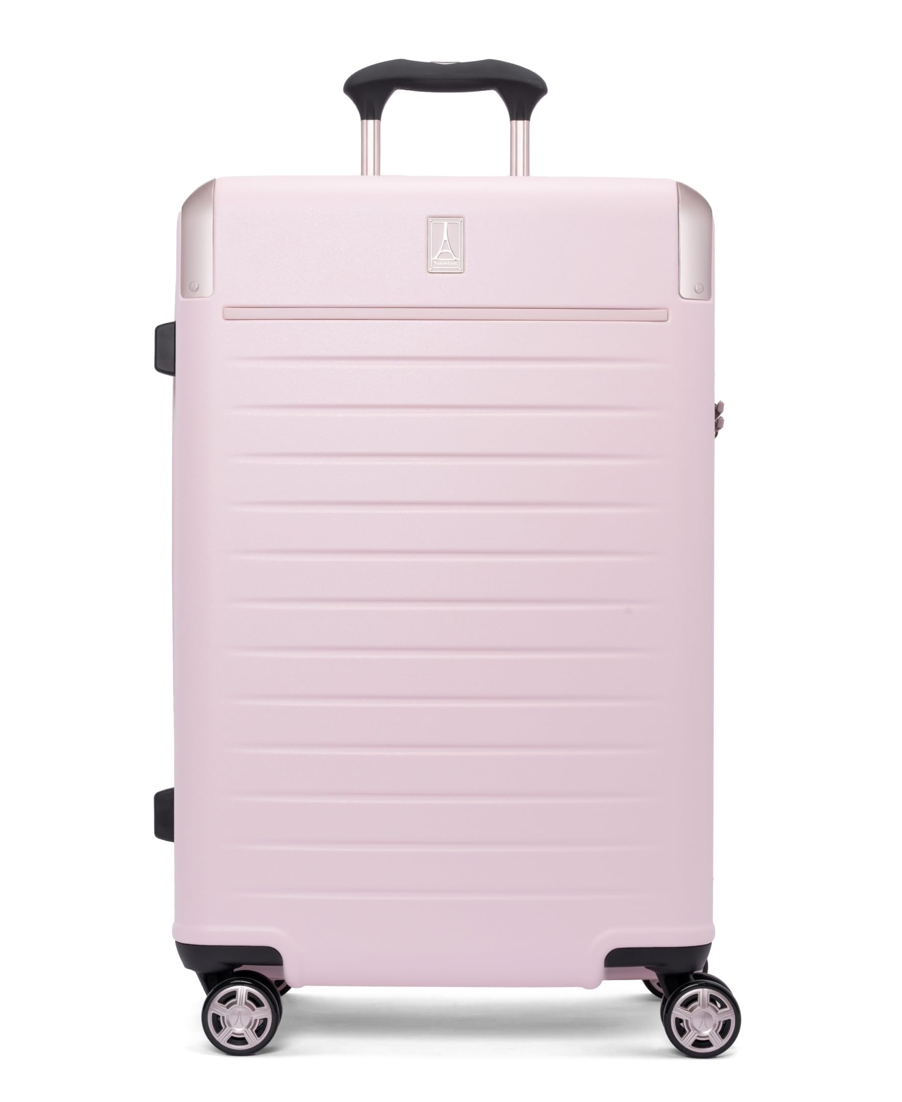 Travelpro Platinum Elite Hardside Checked Luggage Spinner, Pink, 25-Inch
