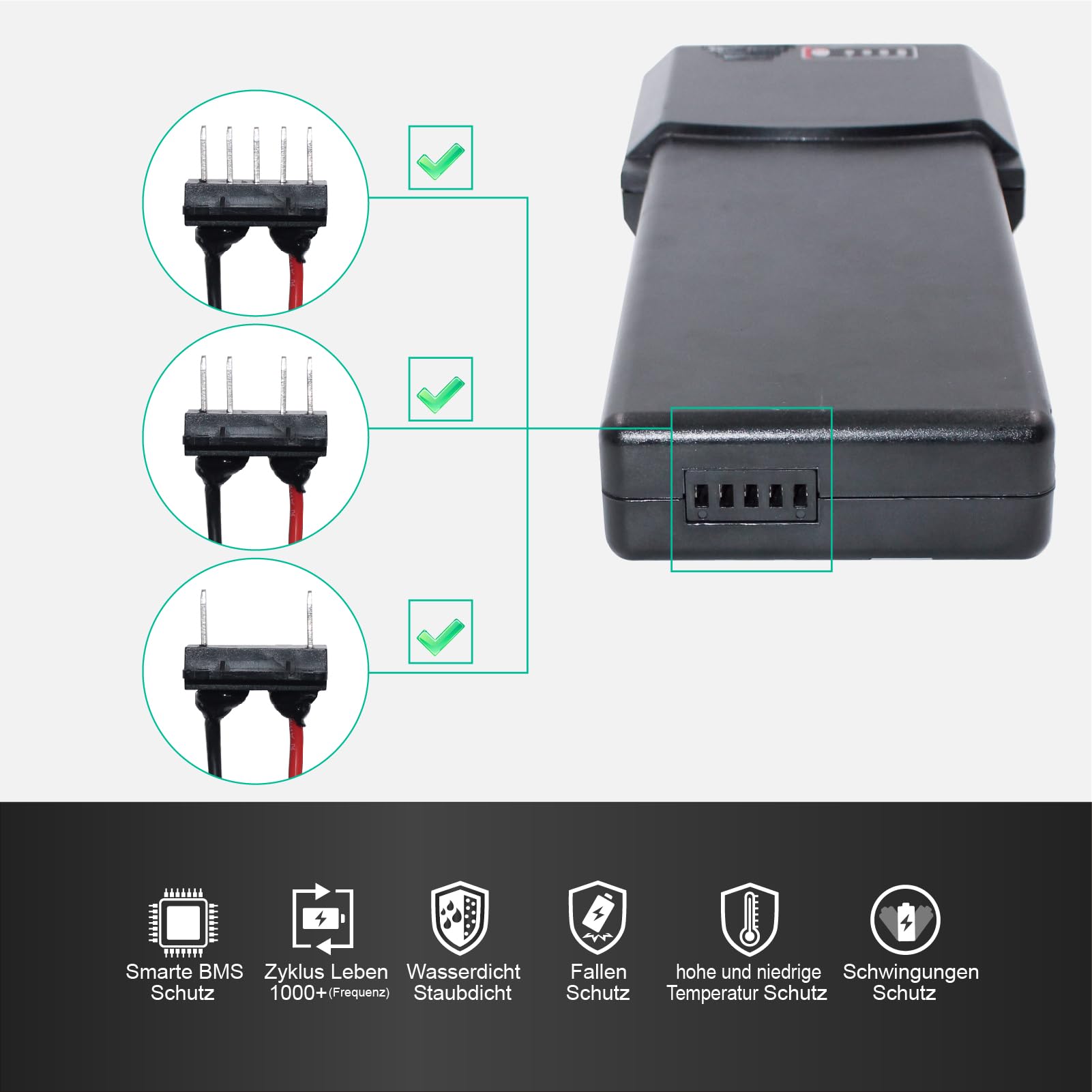36V 12Ah batteria agli ioni di litio per e-bike per MiFa, Zündapp, Ansmann batteria a rack