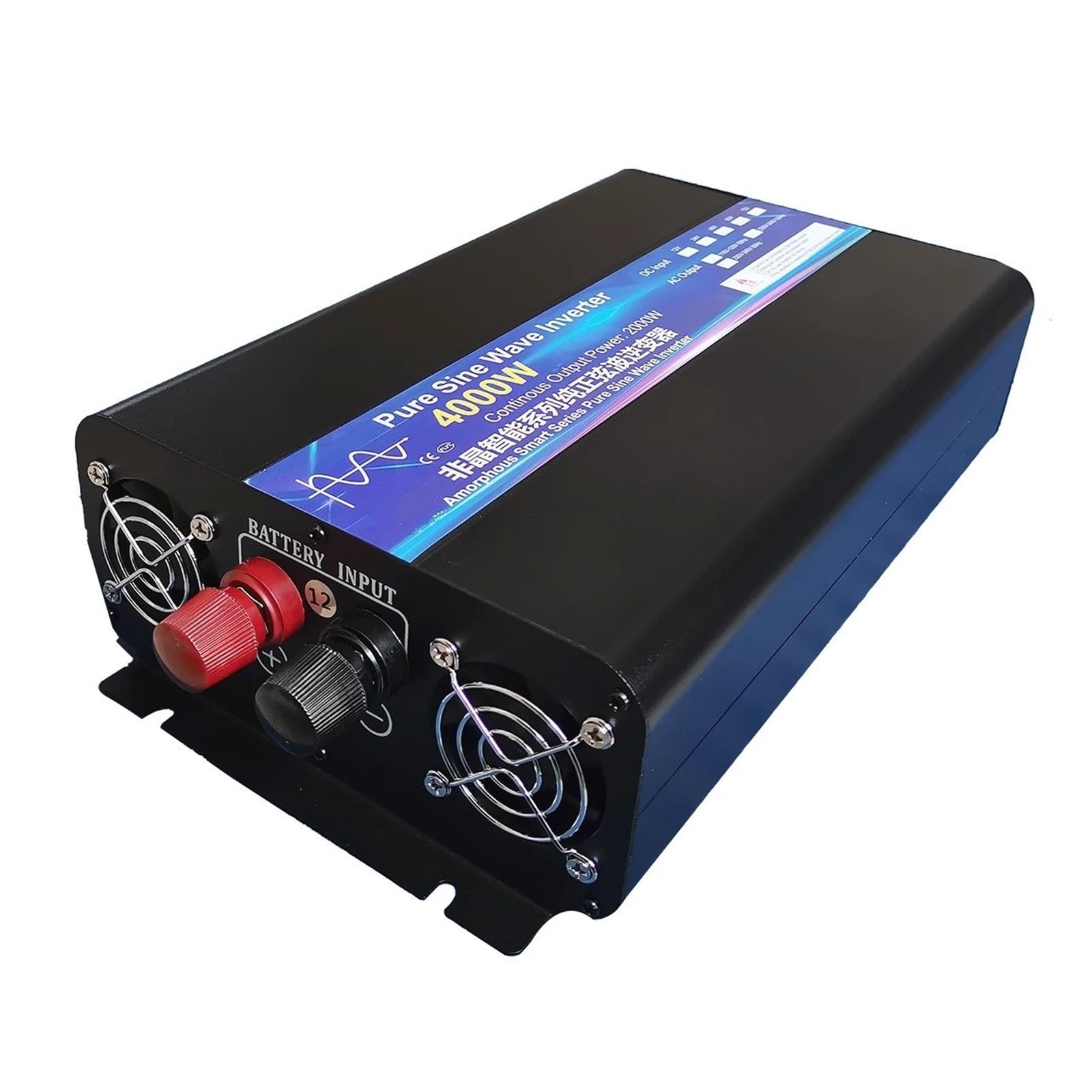 Inversor Potencia Onda Sinusoidal Pura 2000 W 4000 W CC 12 V 24 V 48 V A CA 110 V 127 V 220 V con Control Remoto Solar para Coche Portátil(12V,220V-240V 60Hz,Europe)
