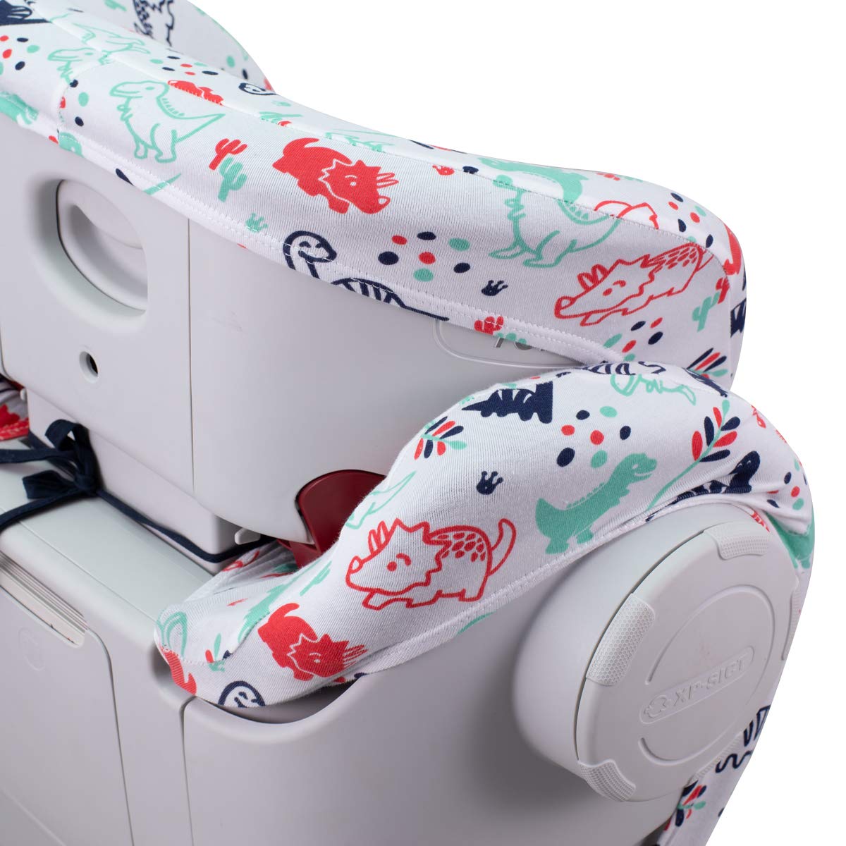 JYOKO KIDS Bezug kompatibel mit Römer KIDFIX II XP SICT, kidfix 2 S, Kidfix Z - Line (DINO PARTY, MIT AUGE)