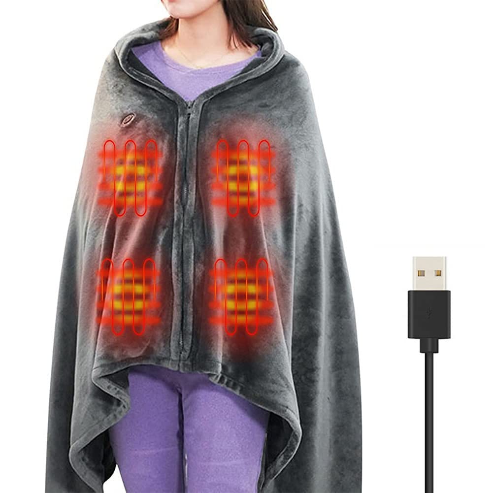 Manta Electrica Espalda Cuello 85x150CM, Almohadilla Térmica para Espalda y Cuello 3 Niveles de Calor, Almohadilla Eléctrica Térmica Lavable a Máquina,Franela, Oficina y Hogar