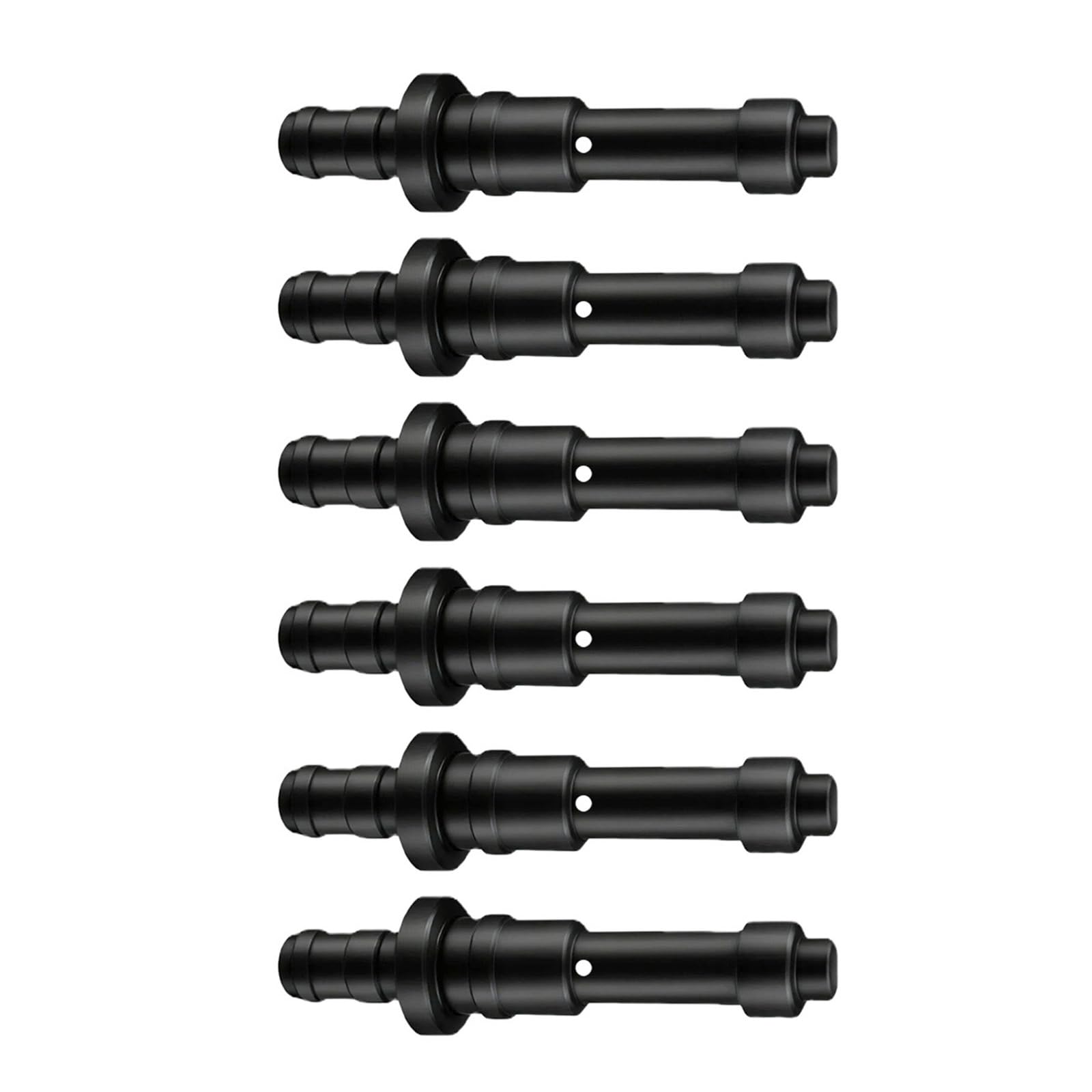 Laikoutd 6Pcs Milk Hose Connector Replacement for Espresso Machine Flexible Accessories Black Coffee Tube