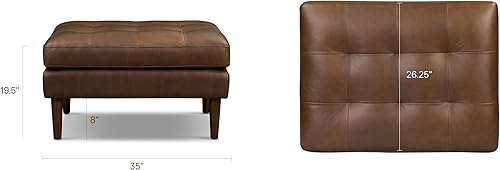 Vista 101 de Poly and Bark - Otomano de napa