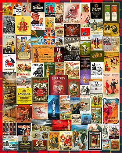 Puzzle Springbok Whiskey & Scotch de 1000 piezas para adultos | Collage de piezas únicas, hecho en USA con materiales ecológicos miniatura 1