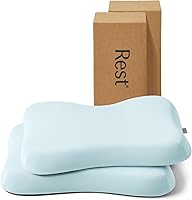 Vista 14 de REST® Evercool® Almohada Refrescante, Tela de Carcasa Instantáneamente Fría al Tacto y Núcleo de Esponja de Silicona Transpirable para Regulación