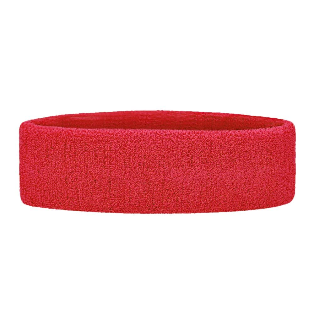 GmefvrGmefvr Sports Headband Men, Women Youth Size Upto 29inch starching (Red)