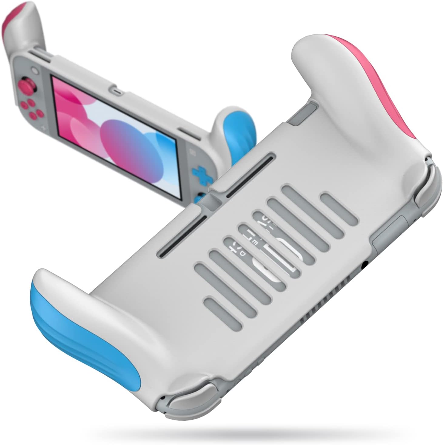 JUSPRO Grip for Switch Lite,Ergonomic Comfort Handheld Protective Gaming Case Portable Cover Accessories Compatible with Switch Lite