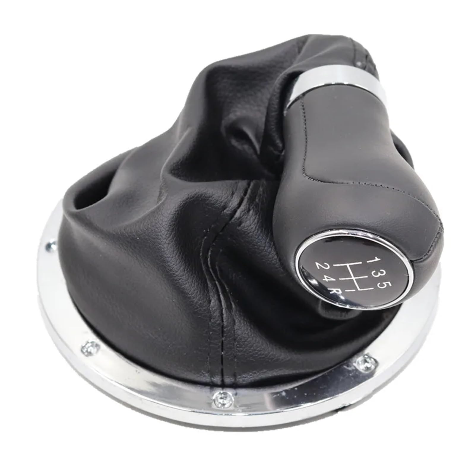 WYLWSHA Shift Gear Knob Cover for VW for GOL for Pointer for Saveiro for Parati 2004-2010 5 Speed Gear Shift Knob Lever Shifter Gaiter Boot(12345R Type 4)