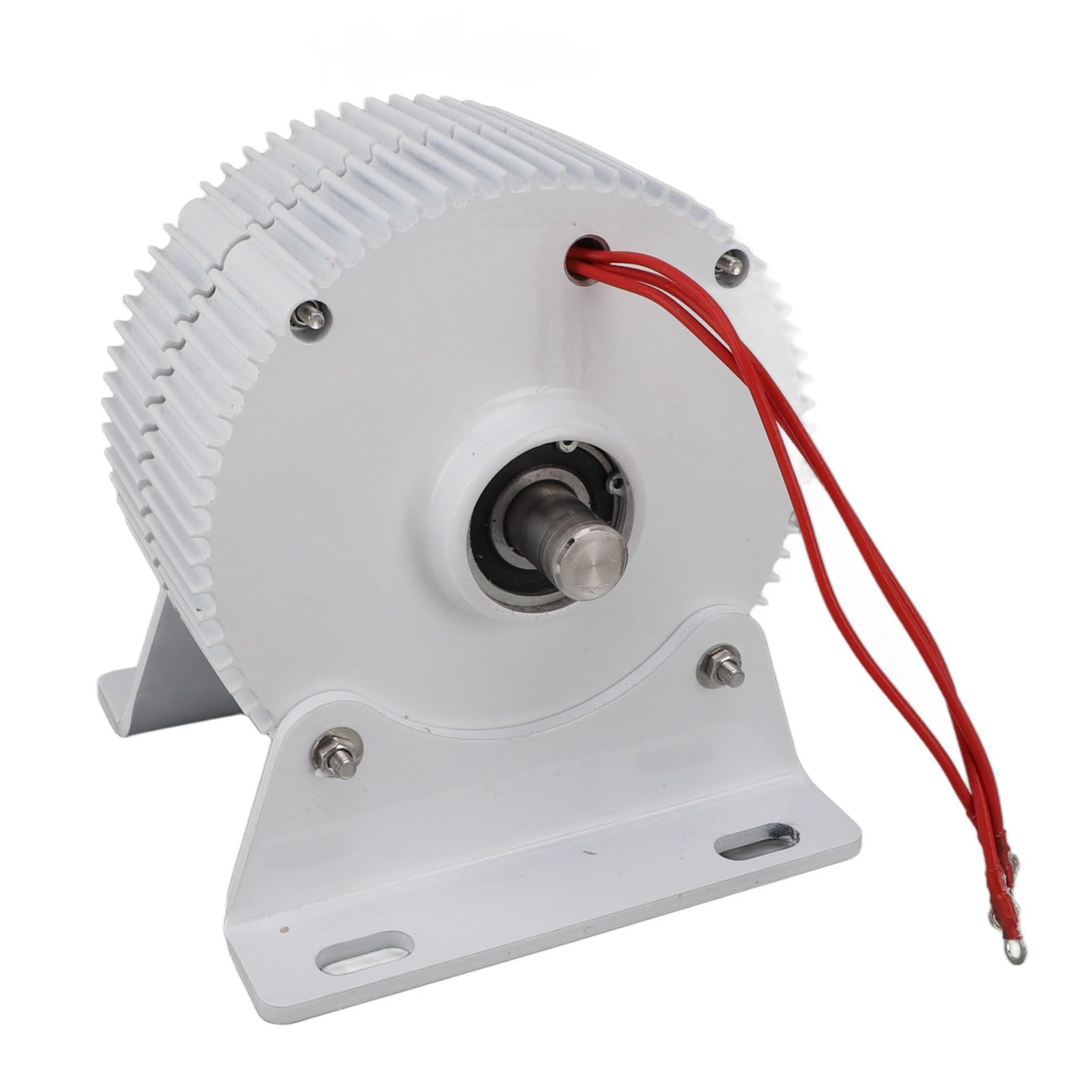 Alternatore trifase Generatore sincrono a magneti permanenti Doppio albero Alta efficienza Uscita 24 V per turbine eoliche Verticale Orizzontale Lega di alluminio Acciaio al (400W)