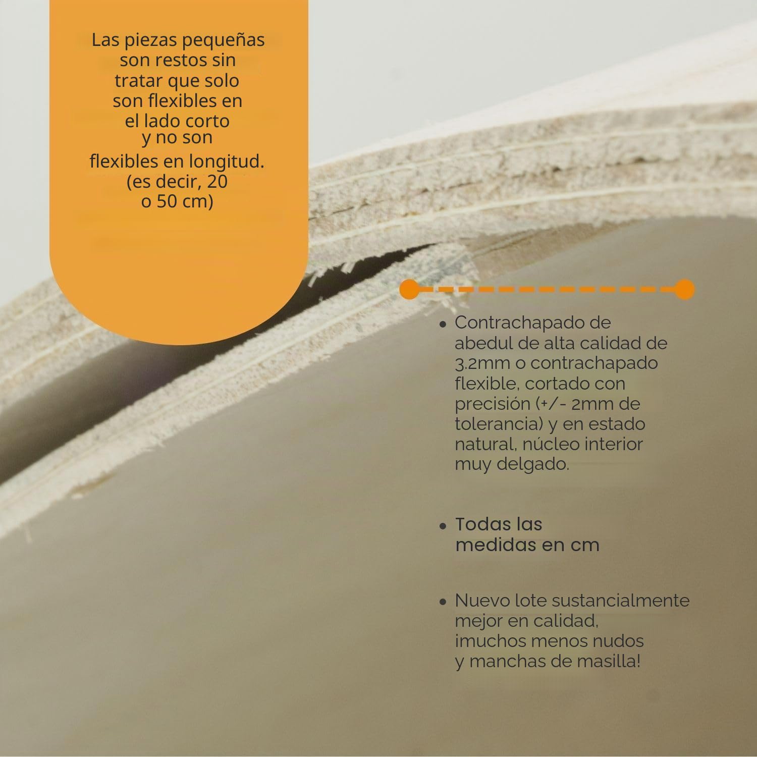 Getzoo Contrachapado Flexible De 3,2 Mm De Madera De Ingeniería Paulownia, Panel De Contrachapado Sin Tratar, H: Hasta 120 Cm, L: Hasta 240 Cm (240 X 118 Cm)