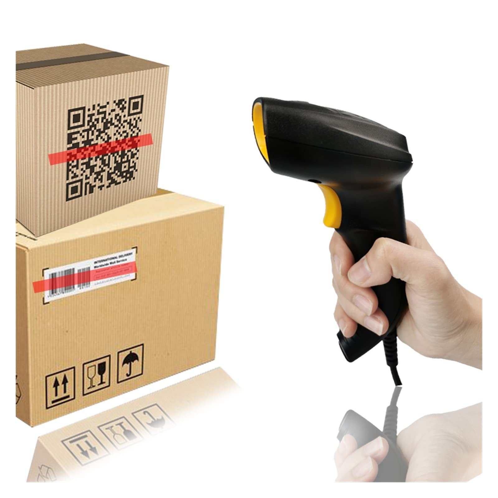 Lettore Barcode, Scanner Di Codici A Barre USB Wireless/cablato Portatile
