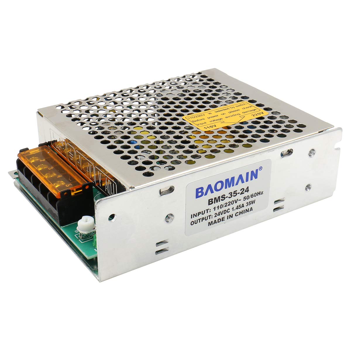 Baomain BMS-35-24 Switching Power Supply, top-down view