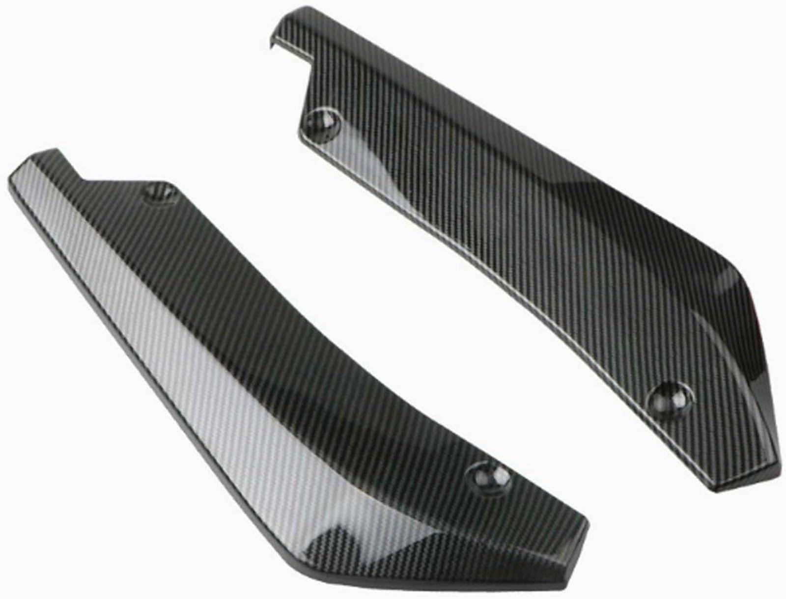 For Audi TT RS3 RS4 RS5 RS6 RS7 S3 S4 S5 S6 S7 S8 R8 Vehicle Rear Bumper Spoiler Side Flaps Premium Carbon Fiber Pattern Auto Side Wings, Exterior Modification Parts with Easy Installation