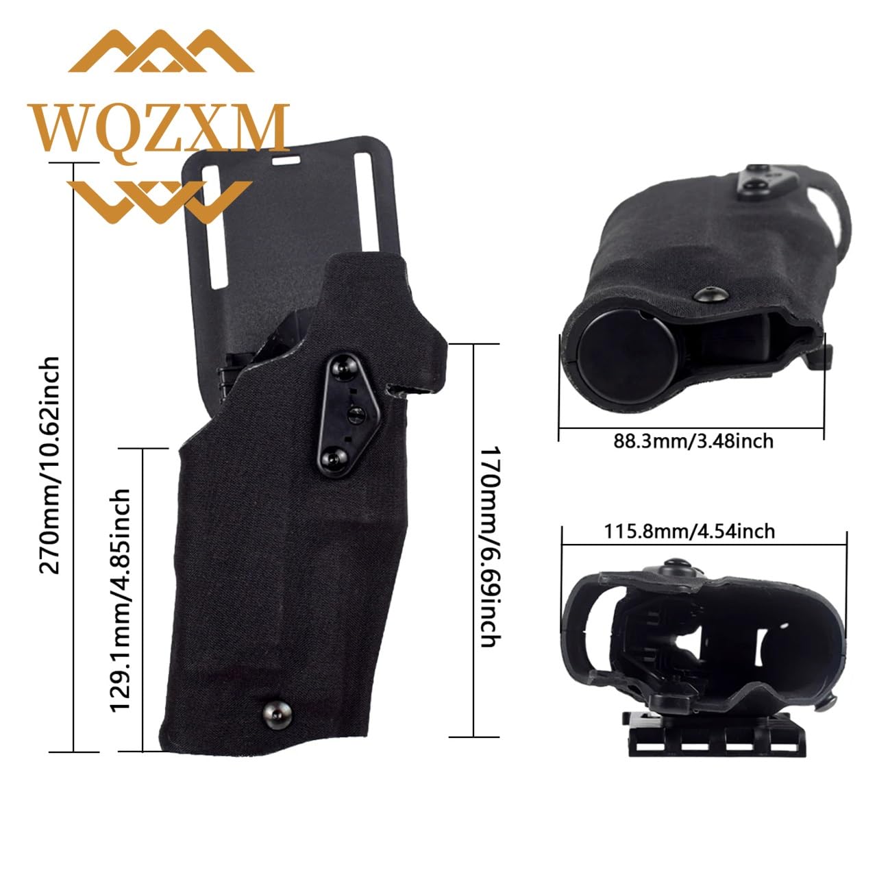 6354DO Funda Actica ALS Leg Shroud para GLOCK17 con RDS/X300 -Derecha