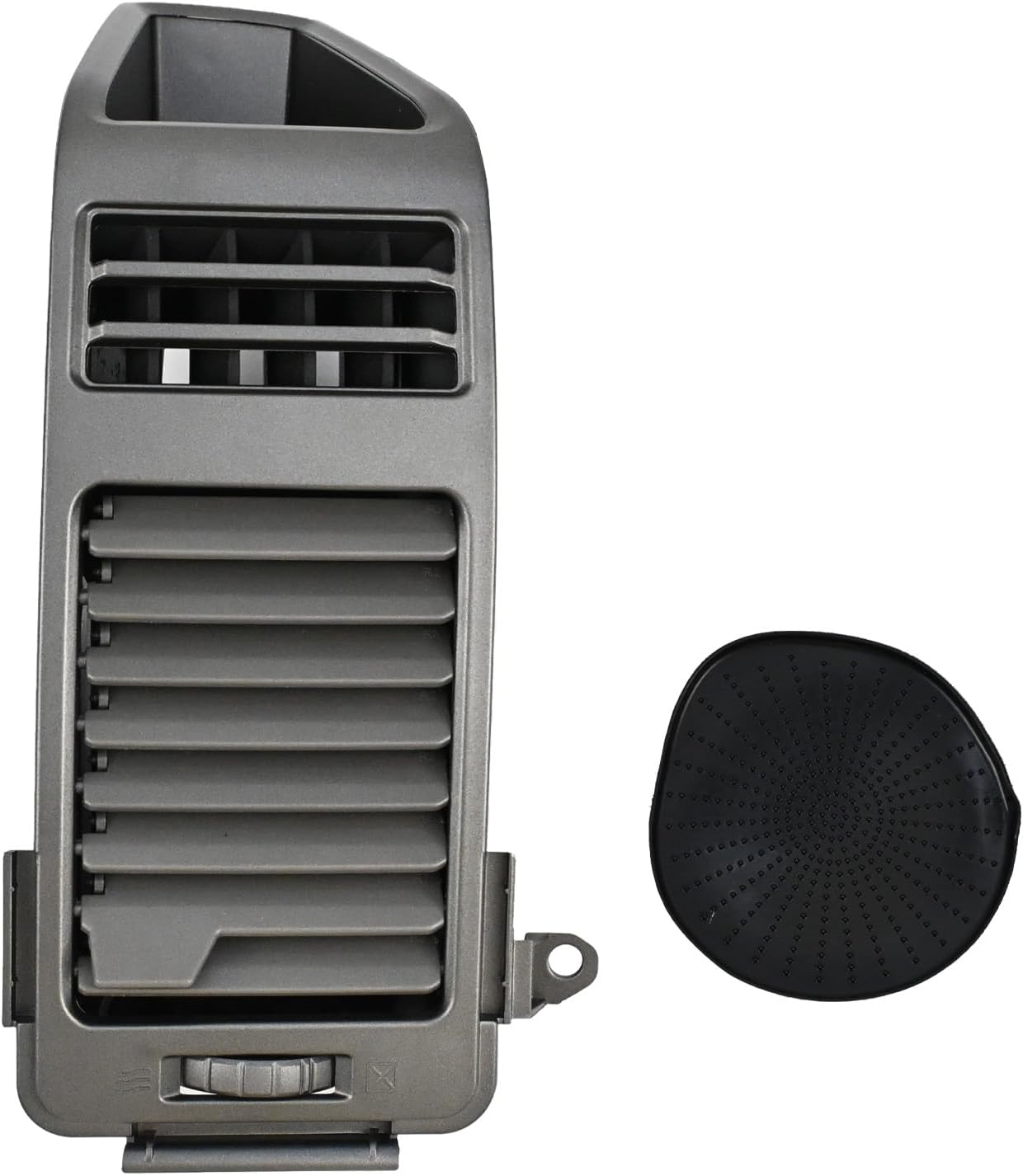 Dash AC Air Vent Outlet Grille Assembly Compatible with 2004–2006 Nissan Armada Titan Replace OE# 68421-7S000 (Right Side Silver Gray)