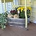 Behrens 0-OV Hot Dipped Galvanized Steel Oval PlanterTub, 5-1/2-Gallon, Silver