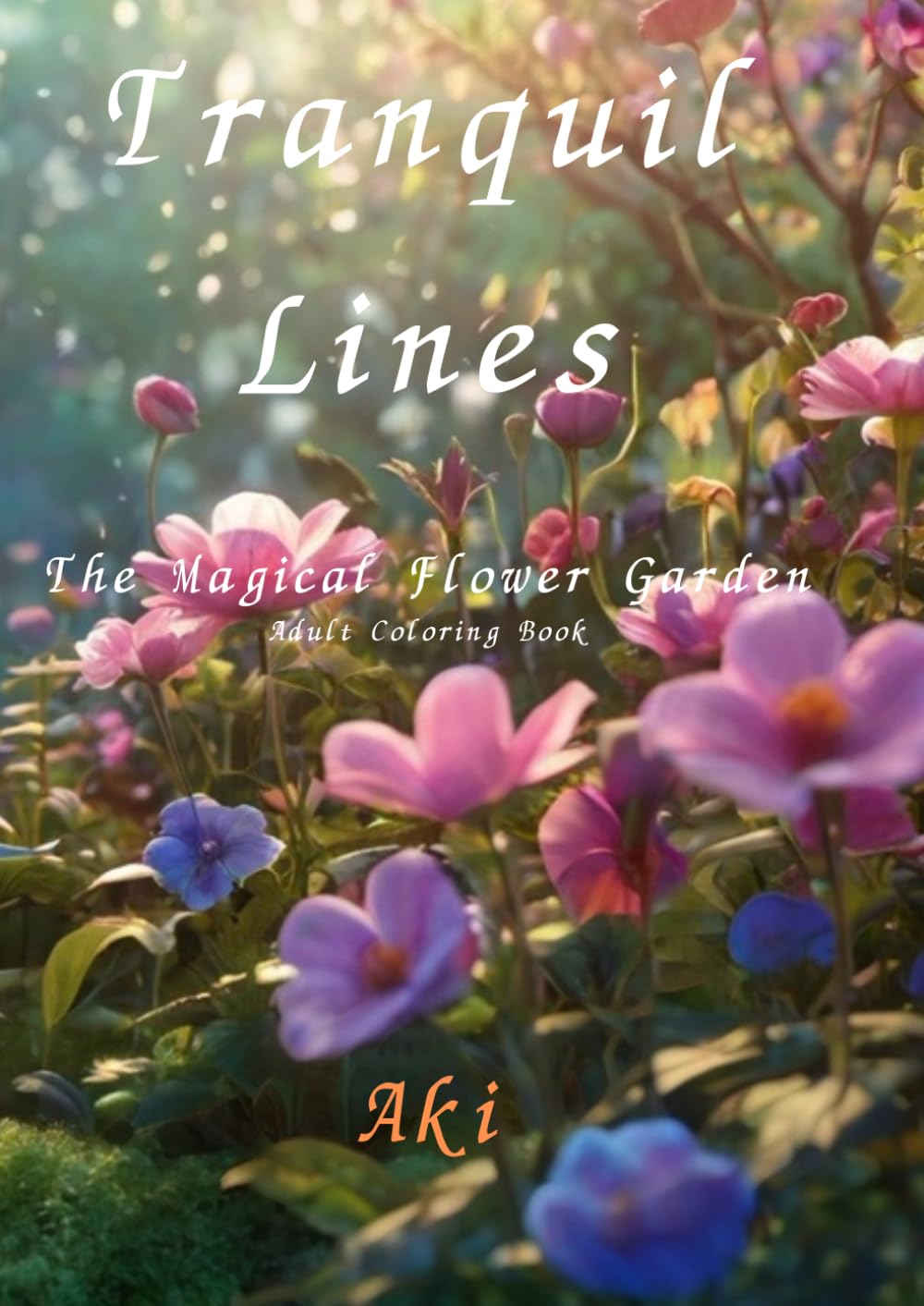Tranquil Lines: The Magical Flower Garden:Adult Coloring Book