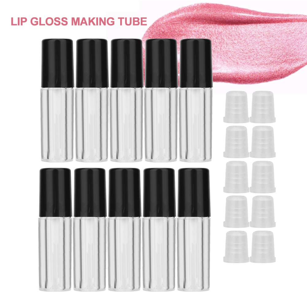 10 Stück Leere Lipgloss Tubes Zum Selberfüllen – 2,5 Ml, Wiederverwendbare Lipgloss & Lippenöl Behälter Für Unterwegs