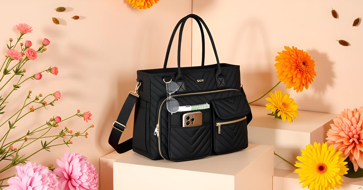 Bolso Tote para Mujer para Laptop y Trabajo 15.6 pulg miniatura 7