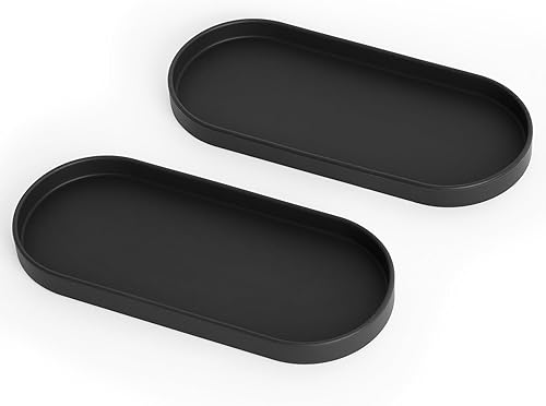 Lazy K Bandeja de silicona  Organizador pequeño de bandeja de tocador  Soporte para cuchara  Fregadero de cocina, baño, organizador de mostrador