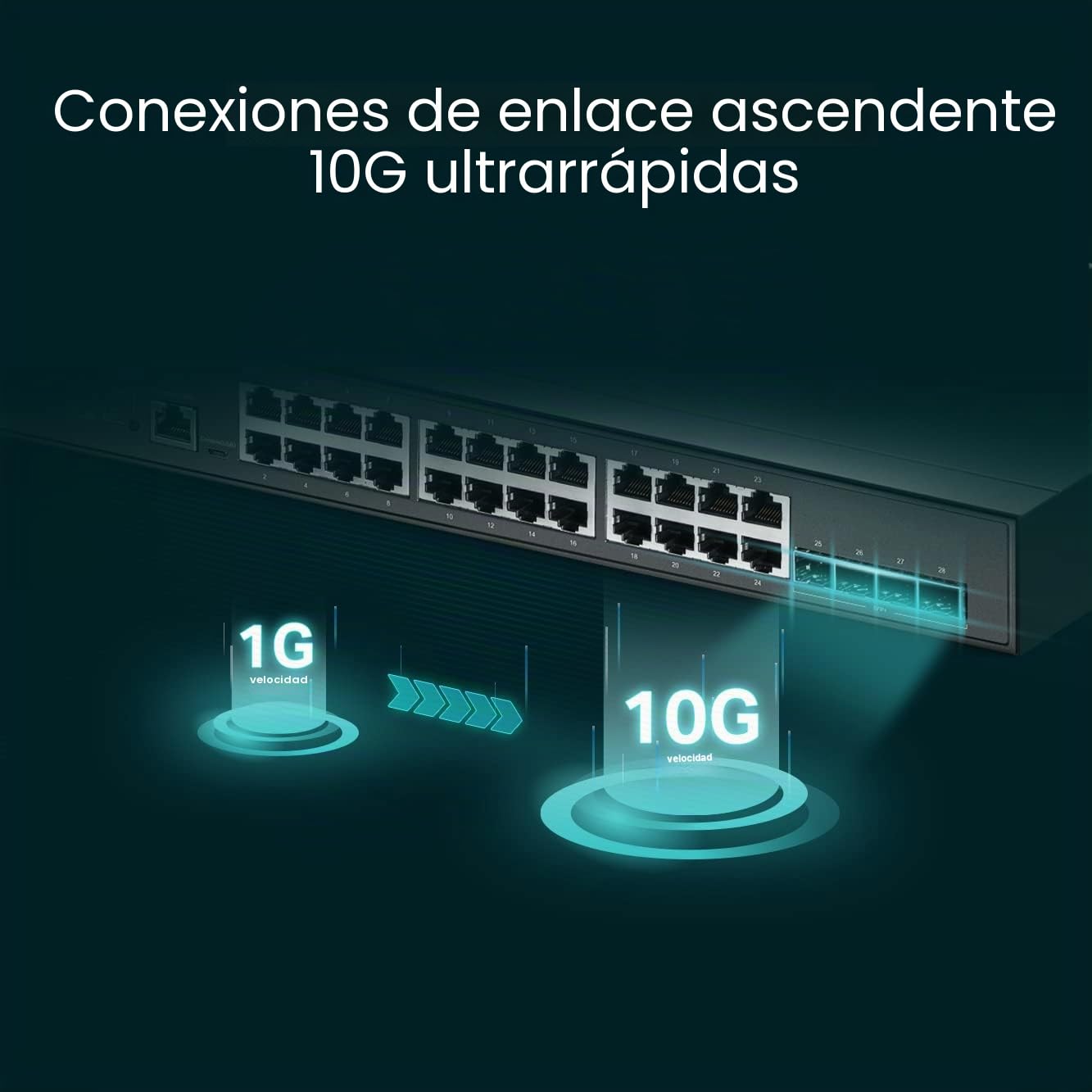 TP-LINK TL-SG3428XMP Switch Gestionado L2+ Gigabit Ethernet (10/100/1000) Energía sobre Ethernet (PoE) Negro