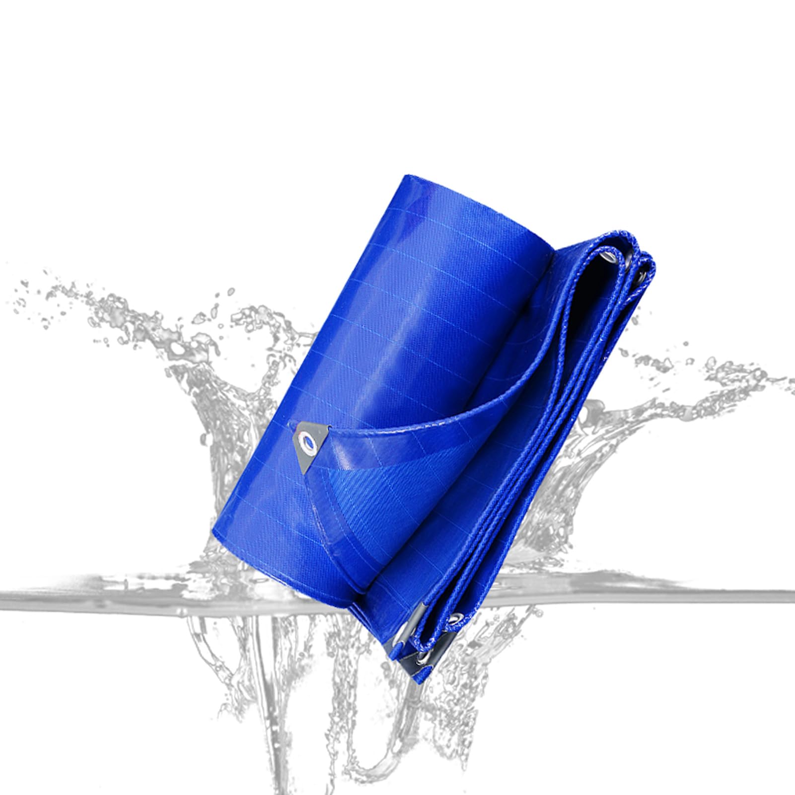 ChenQuanSarl-Bâche Imperméable 2 X 2 M Avec ?illets, En Pvc Polyethylene 120 G M Pour Camping Randonnee Preparation D Urgence Pique Nique