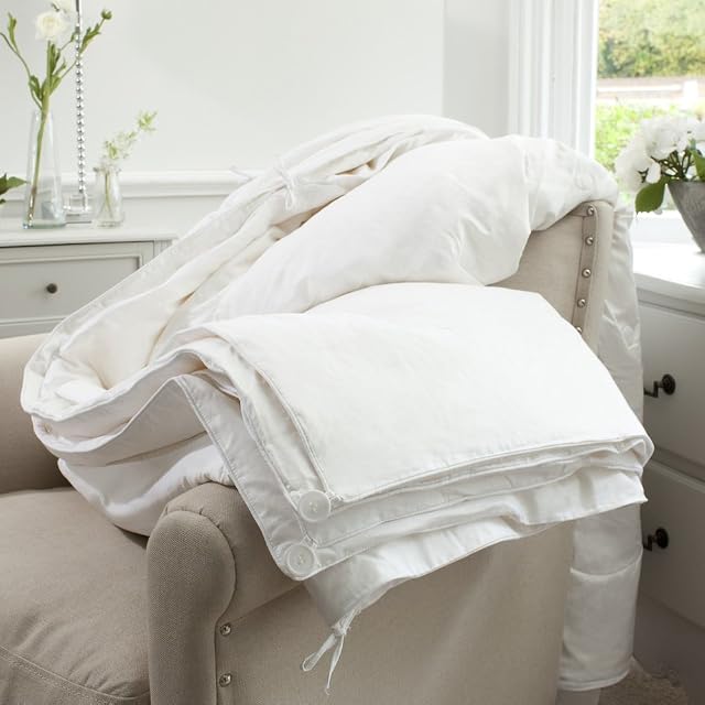 Jasmine Silk All Season Combination (9 Tog + 4.5 Tog) 100% Mulberry Silk Filled Duvet Quilt - King (225 x 220cm)