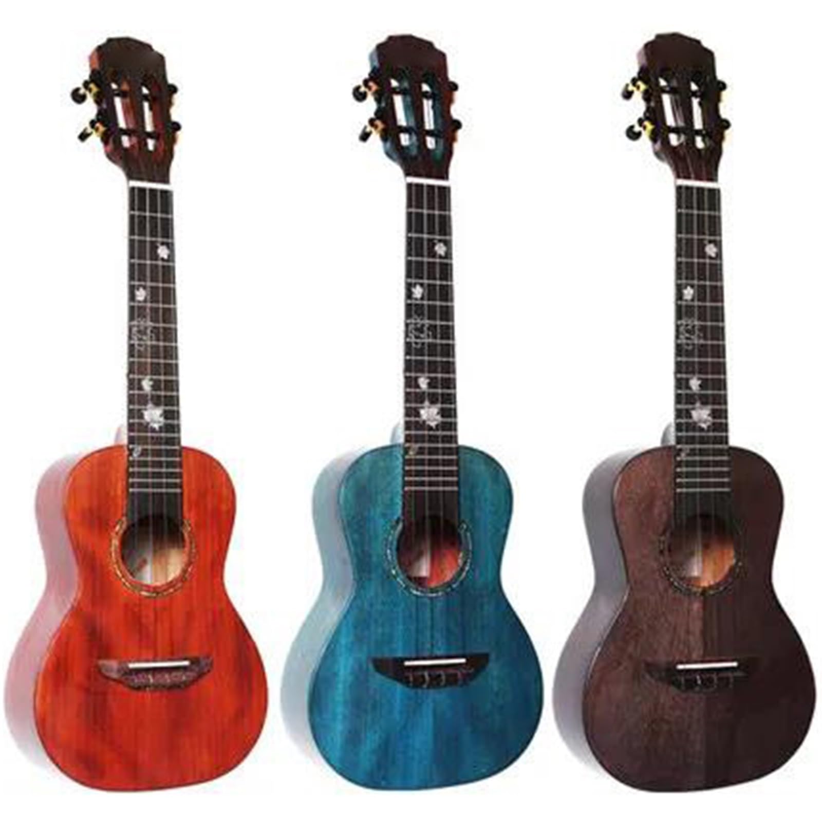 Ukulele Ukulele 23 Cale Lite Drewno Mahoniowe Połysk W Zestawie Pokrowiec Tuner Capo Pasek(C)