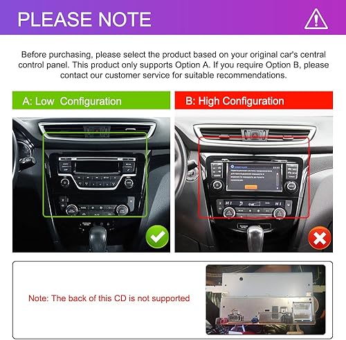 Miniatura 3 de (AC manual) Estéreo de coche Android para Nissan Rogue 2014-2018, radio de coche CarPlay incorporada con Android Auto, pantalla táctil de 10.1